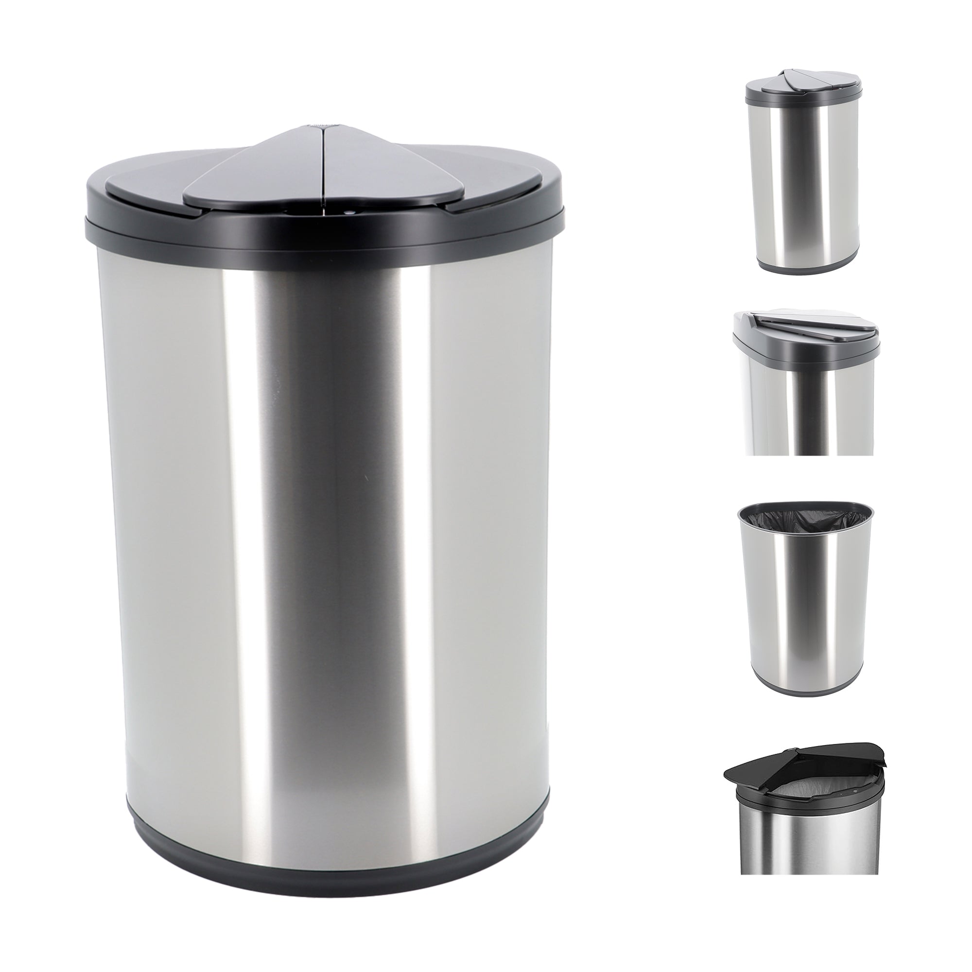 50L Ladybird Series General Waste Autobin – Semi-Circular Motion Sensor Bin with Butterfly-Like Lid