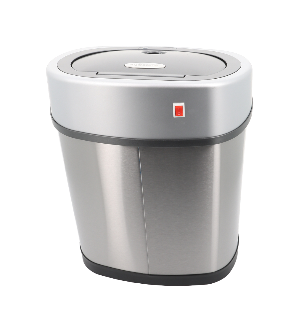 12L Oval Motion Sensor Autobin – Compact & Hygienic Waste Solution in Stainless Steel