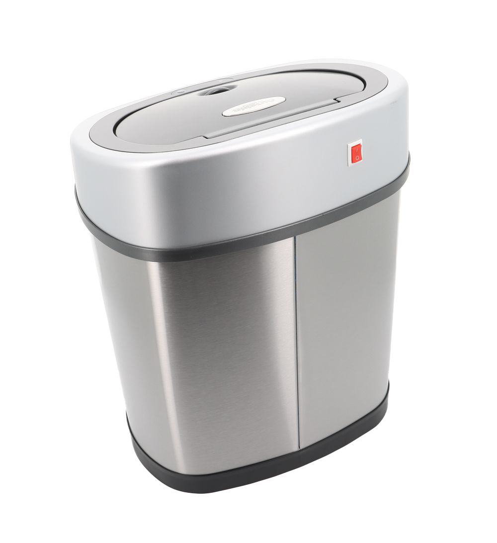12L Oval Motion Sensor Autobin – Compact & Hygienic Waste Solution in Stainless Steel
