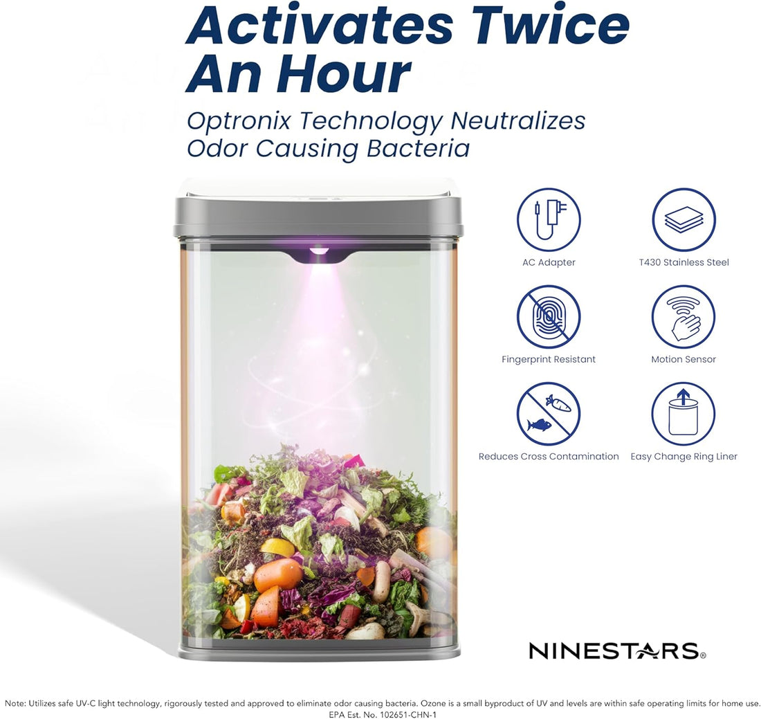 NOVA Series 50L Touchless Sensor Bin – Motion Activated Waste Solution