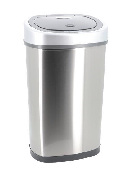 50L Oval Motion Sensor Autobin – Premium Hands-Free Kitchen Bin in Stainless Steel