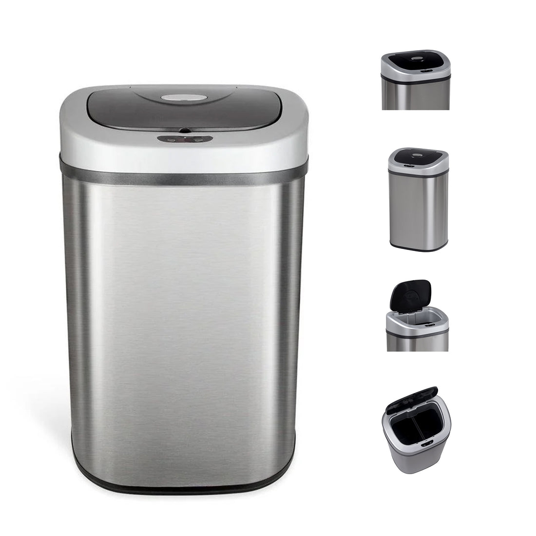 80L Maxi Series 2-Compartment Recycling Autobin – Touchless Dual-Waste Sensor Bin