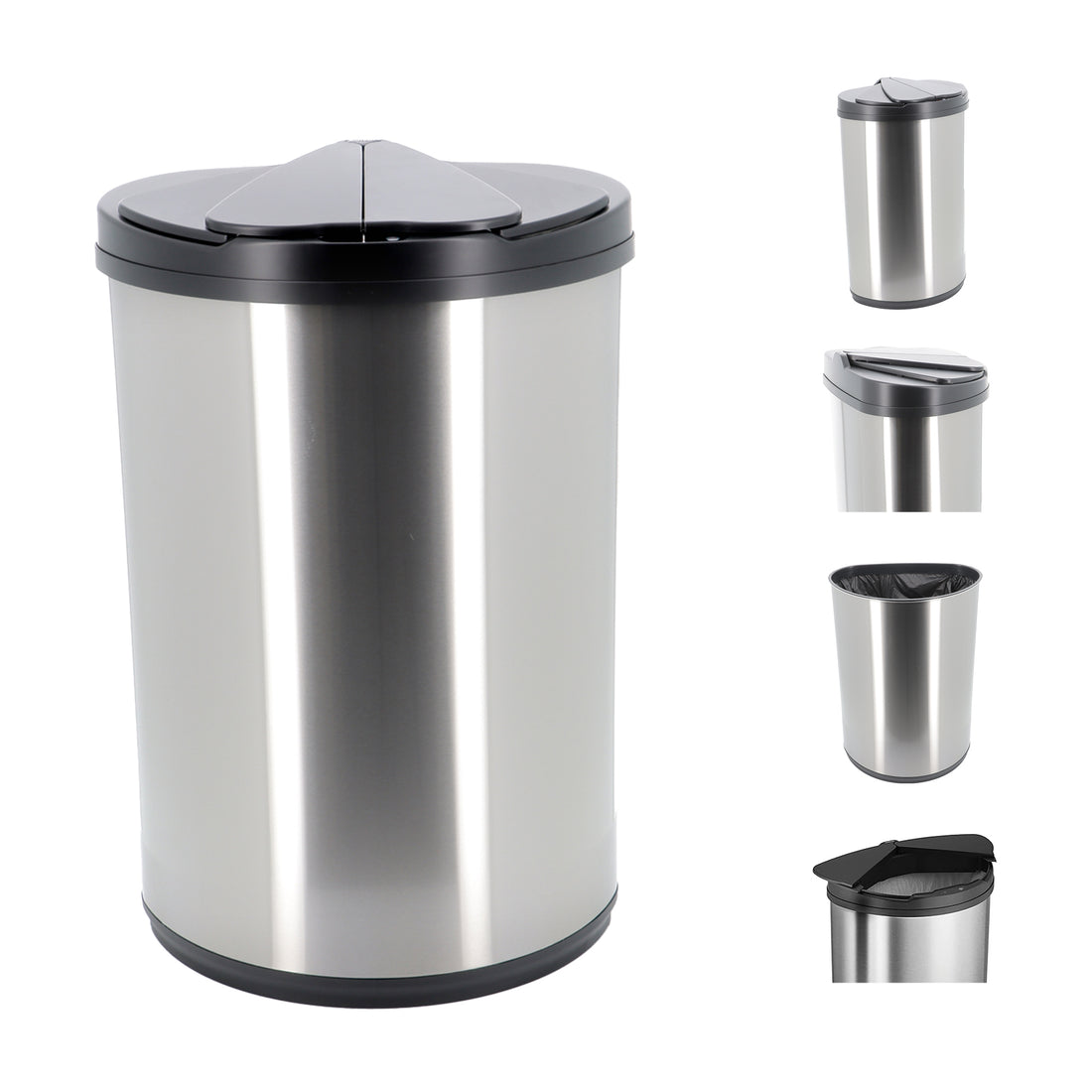 50L Ladybird Series General Waste Autobin – Semi-Circular Motion Sensor Bin with Butterfly-Like Lid