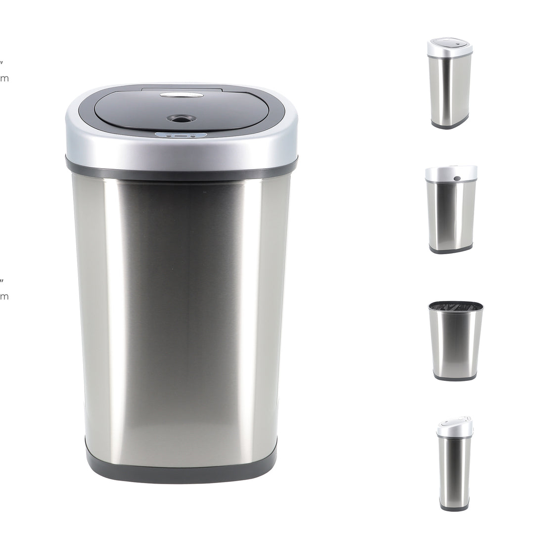 50L Oval Motion Sensor Autobin – Premium Hands-Free Kitchen Bin in Stainless Steel