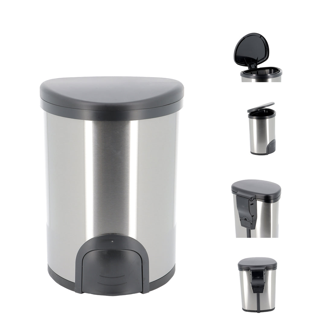 12L Toe Tap Series Autobin – Compact Foot-Sensor Bin for Bathrooms &amp; Small Spaces