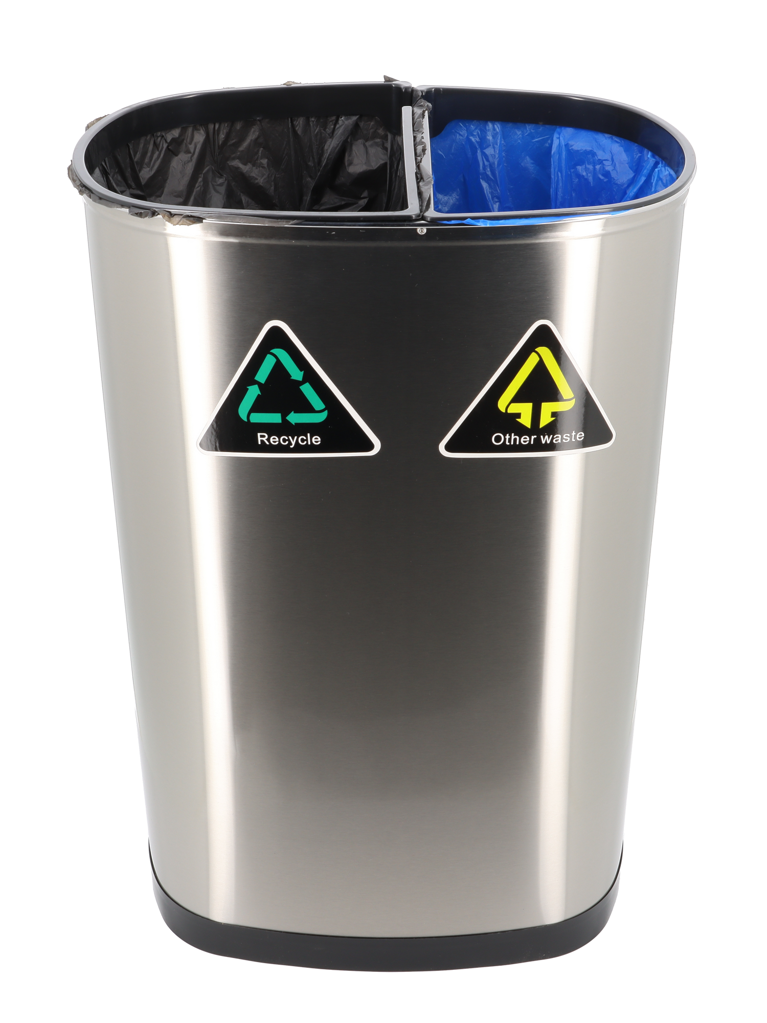50-Litre Oval Plus Series Recycling Autobin – Dual-Compartment Motion Sensor Bin