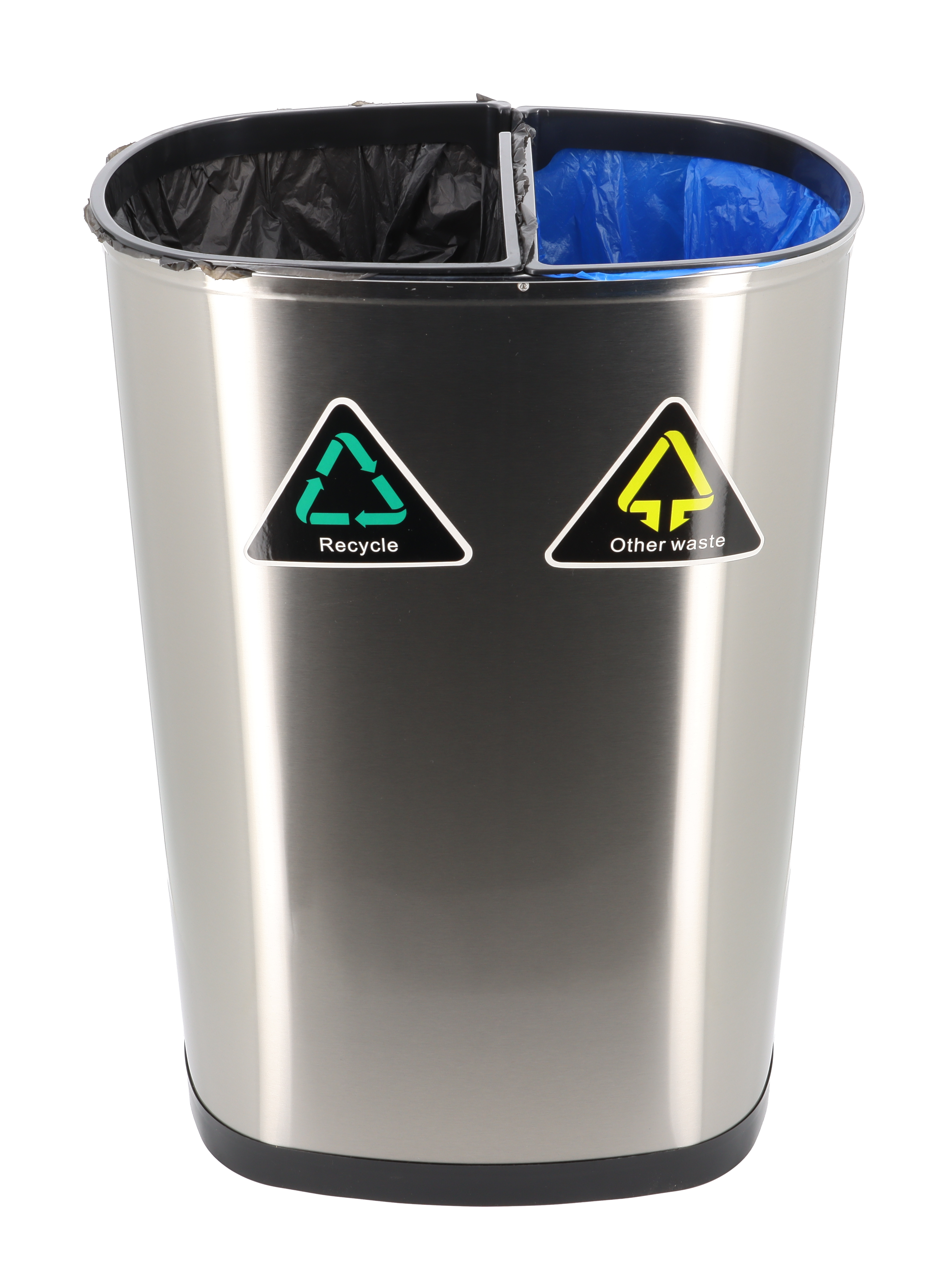 50-Litre Oval Plus Series Recycling Autobin – Dual-Compartment Motion Sensor Bin